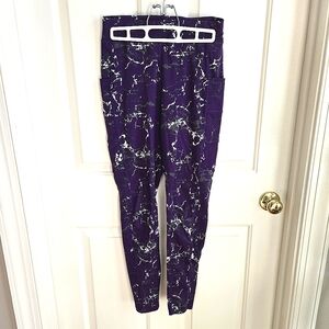 POP Fit Leggings Purple Crackle Size M